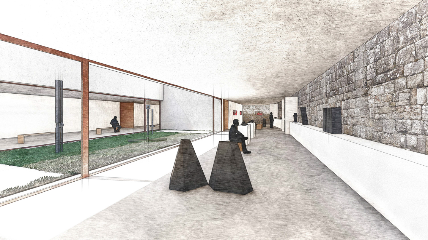 Perspective sur la galerie Didelle du musée