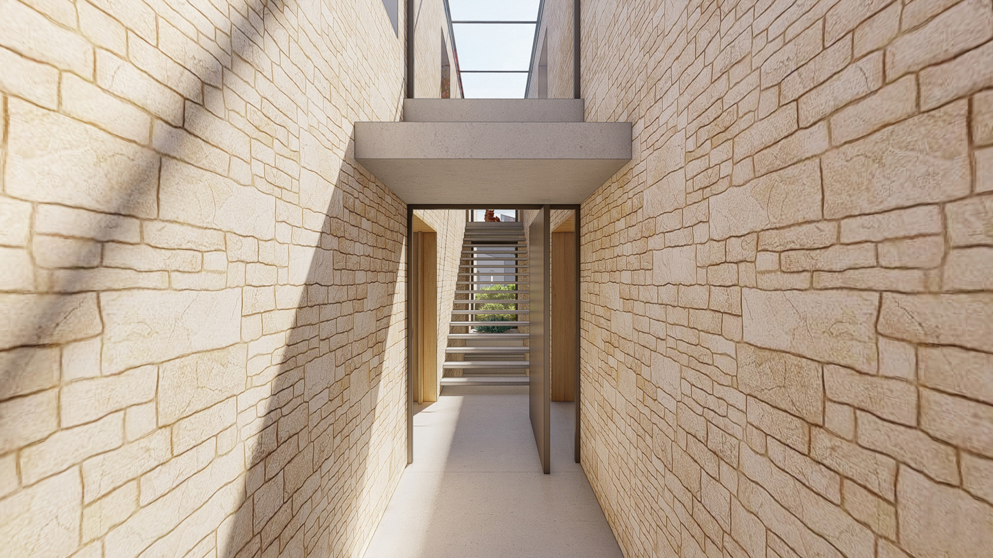 Perspective porche d'entrée