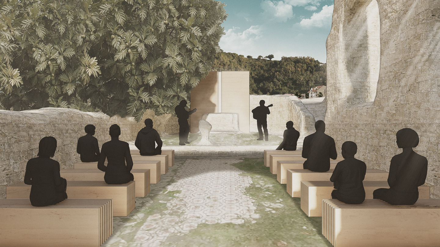 Perspective de l'allée