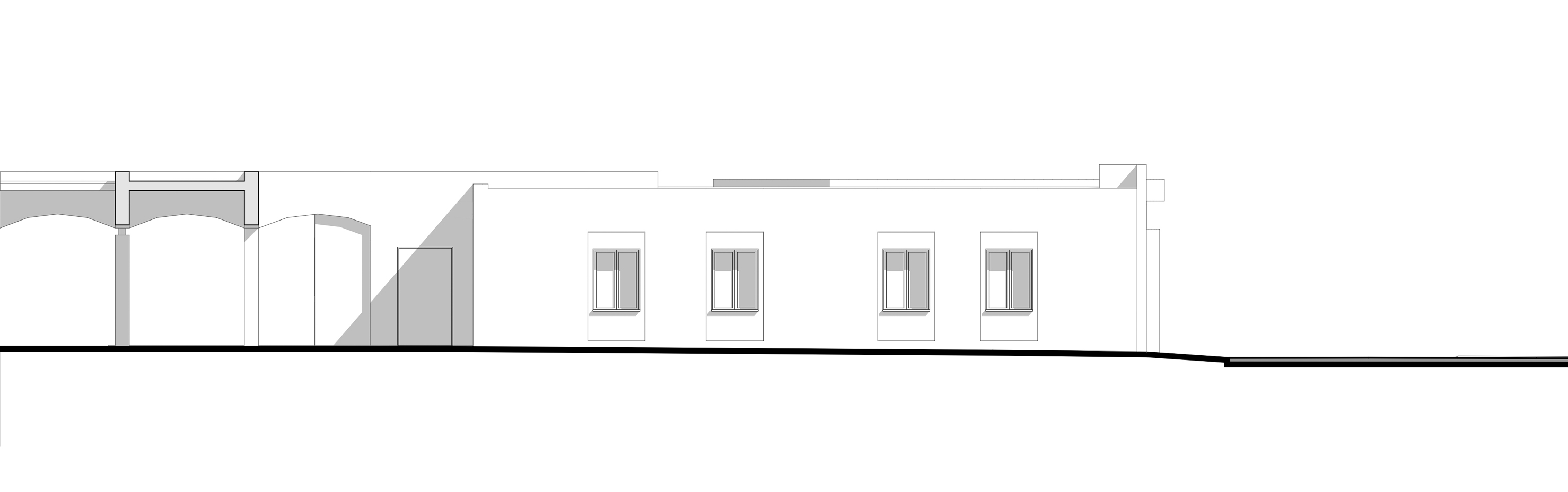 Façade ouest existant